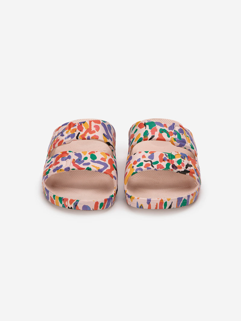 Confetti all over rubber sandals - Adults