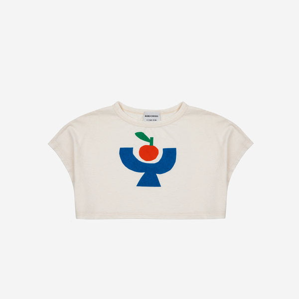 Tomato Plate cropped T-shirt