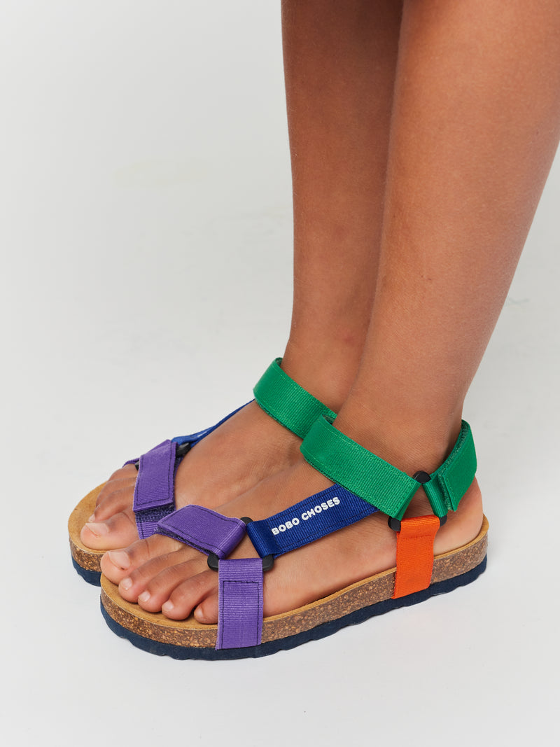 Color Block straps sandals (kids)