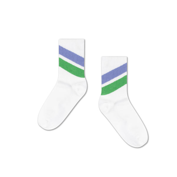 White stripe sporty socks
