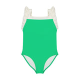 Solid Grass swimsuit and matching shorts