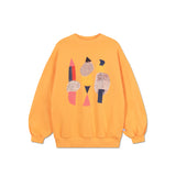 crewneck sweater | glory orange