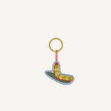 Embroidered Keychain Lemon Tree Caterpillar