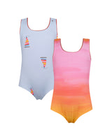 Reversible SUN&MOON swimsuit & 2 matching shorts