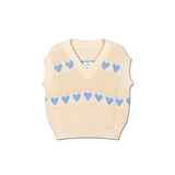 Summer Day Blue Heart Knit Spencer