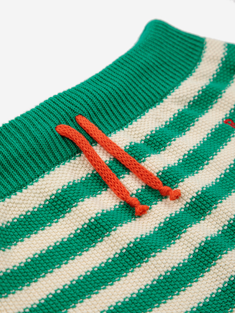Baby Tomato knitted T-shirt & Stripes culotte "Outfit Set"