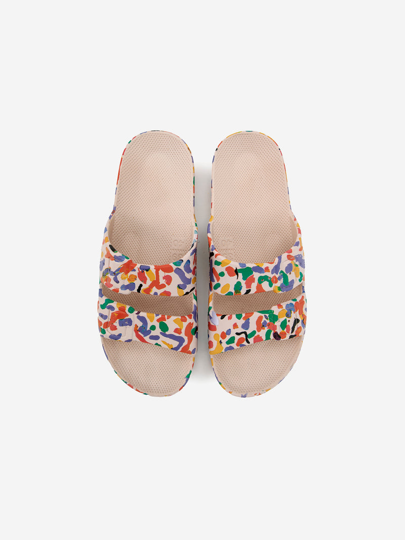 Confetti all over rubber sandals - Adults