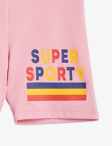 Super Sporty T-shirt & Bike Shorts "Outfit Set"