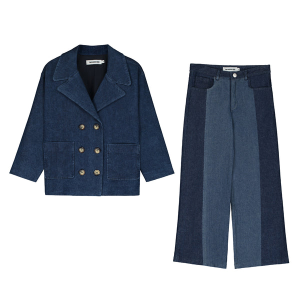 Denim Jacket & five pockets trousers