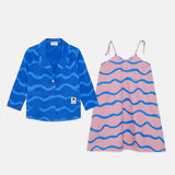 waves dress & tailored jacket