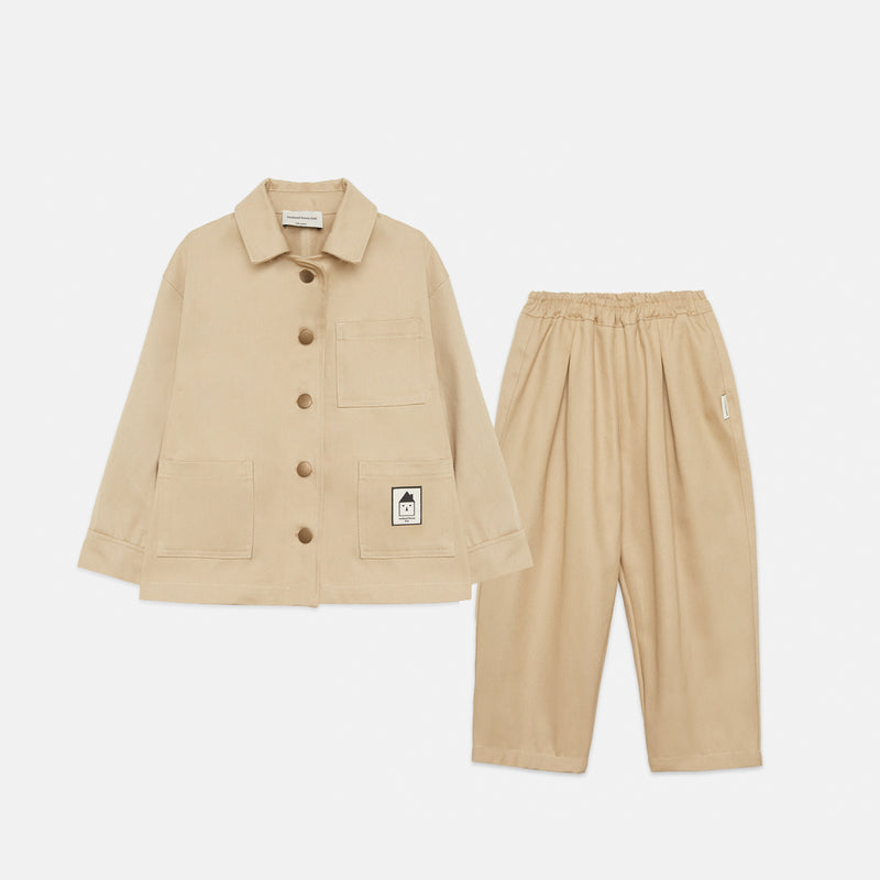 Worker beige Outfit set