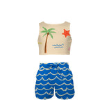 MAR cropped swim TOP & SWIMSHORTS