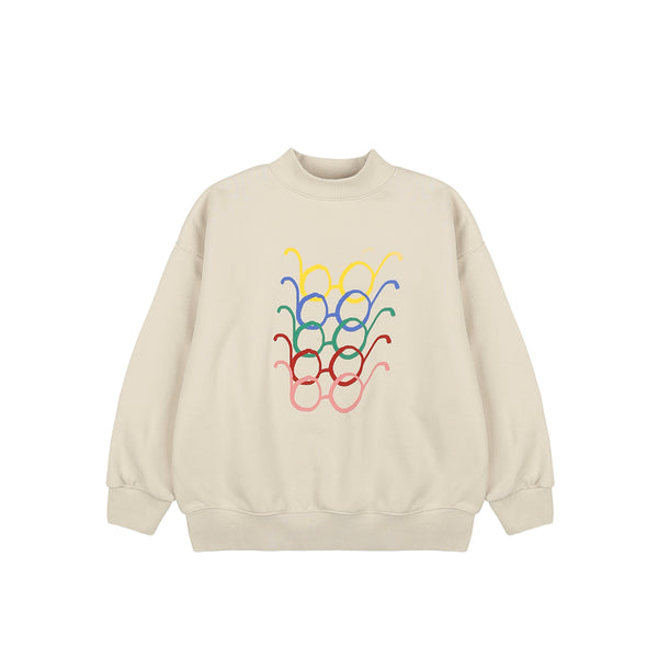 Glasses Sweatshirt | light grey