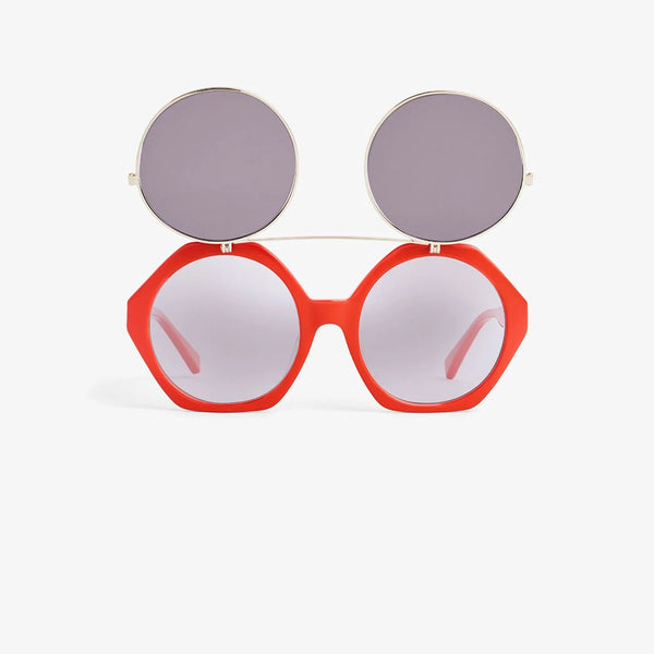 Red Flip up Sunglasses