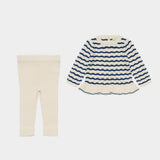 Ercu/Deep Indigo Baby sweater & Leggings