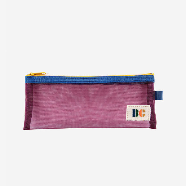 Color Block purple pencil case