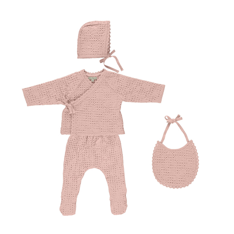 Baby Blush Waffle 3 Pieces Set