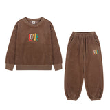 Mocha Love Velour Tracksuit