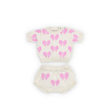 Pinpilin Baby Set Pink Lavander Bow
