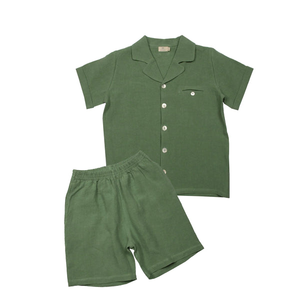 Green Linen "Outfit Set"