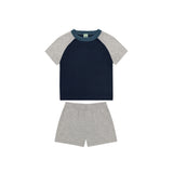Dark Navy T Shirt & Grey Short