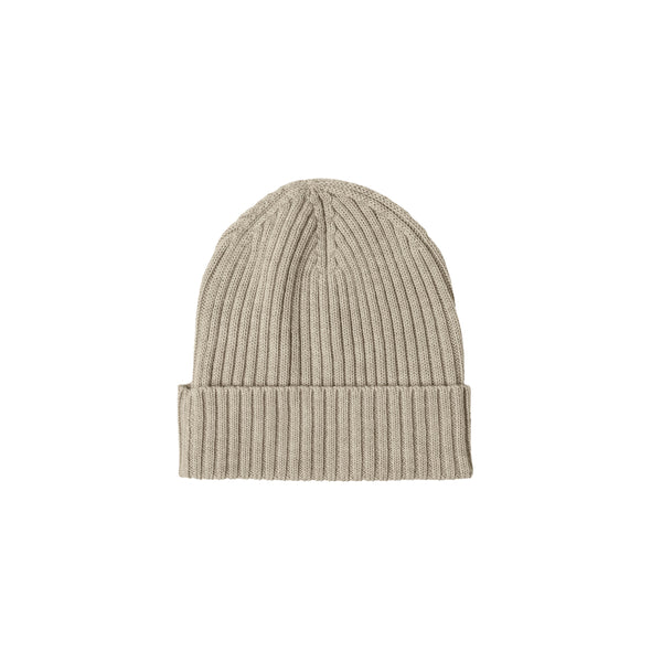 Oat Melange Rib Beanie