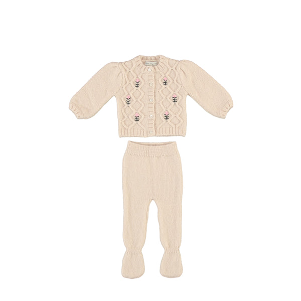 Shell Pink Rosine Baby Girl Outfit Set
