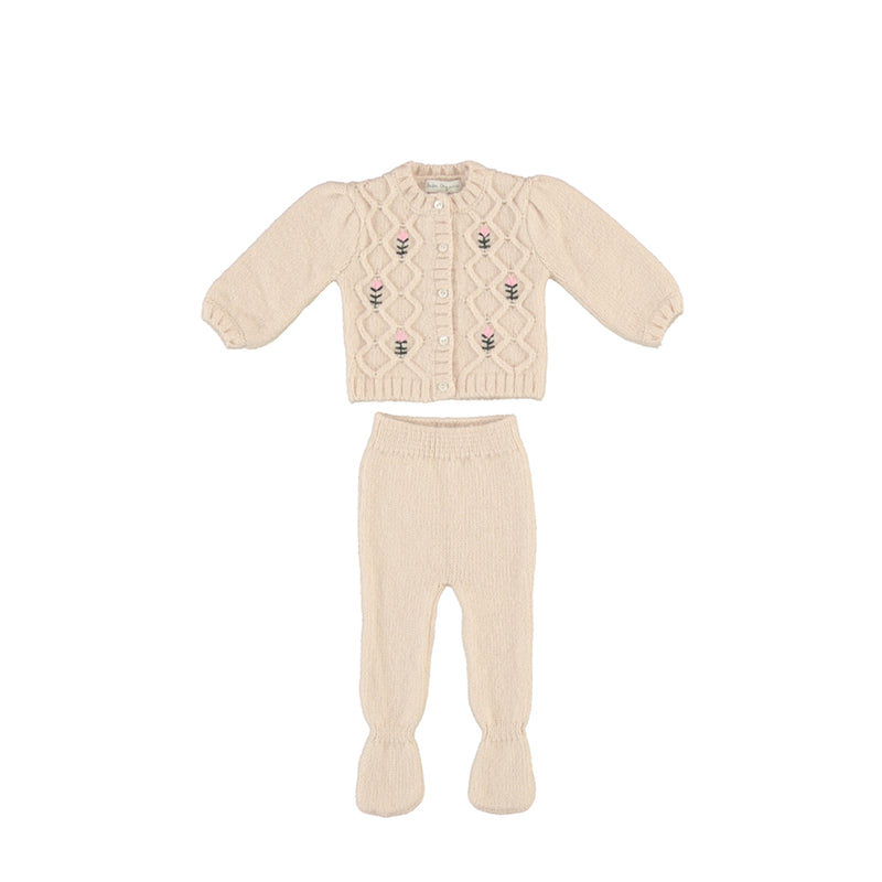 Shell Pink Rosine Baby Girl Outfit Set