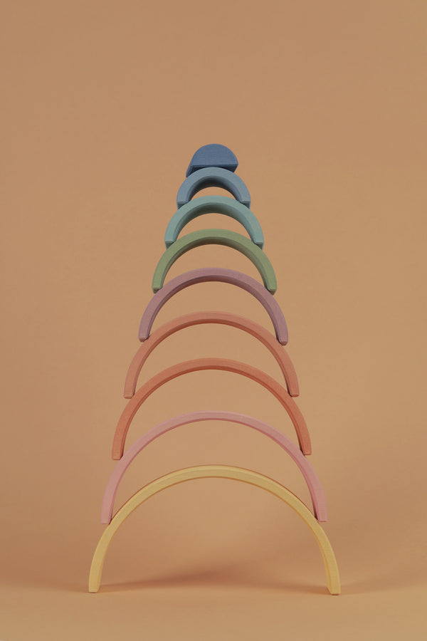 Pastel arch stackers, 9 arcs