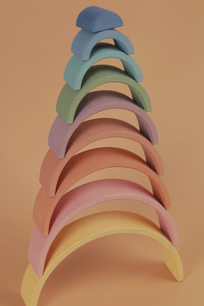 Pastel arch stackers, 9 arcs