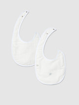 Greyish Blue Babygrow with embroidery & a Pack of 2 bibs