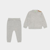Light Grey Melange Baby Set