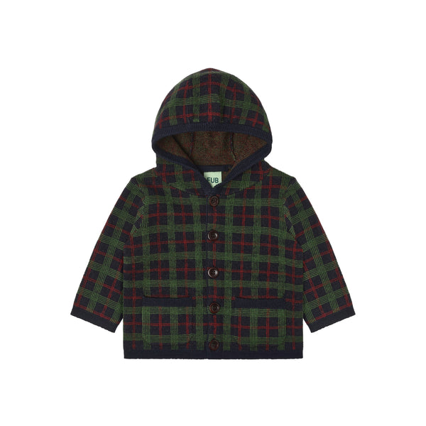Baby Checkered Felted Jacket