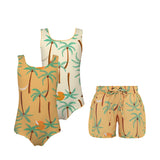 reversible PALMERAS SWIM suit and shorts
