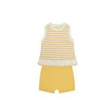 Baby Butter Top & Lace Shorts