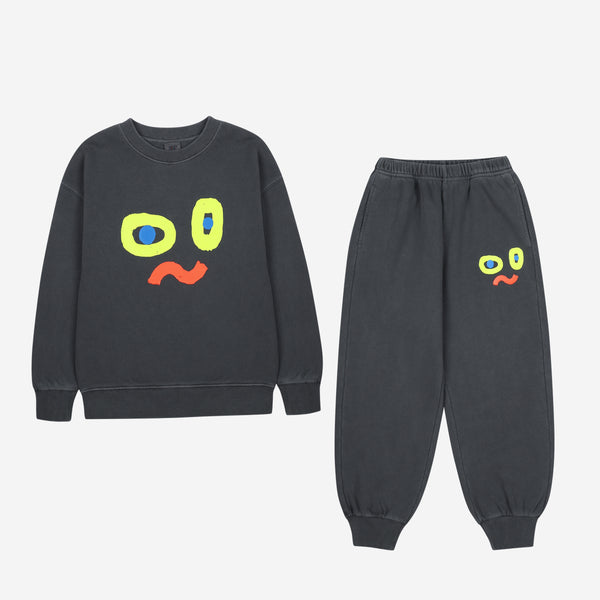 Catchy Face Pigment Tracksuit (Glow in the dark)