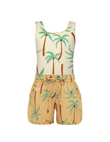 reversible PALMERAS SWIM suit and shorts