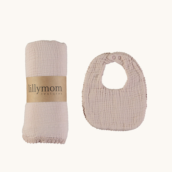 Nude Organic Muslin & Bib