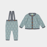Steel Baby Cardigan & Overall