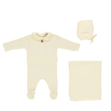 Natural cherry Pointelle 3 Pieces Set