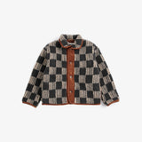 Almost Moiré all over Sheepskin Jacket