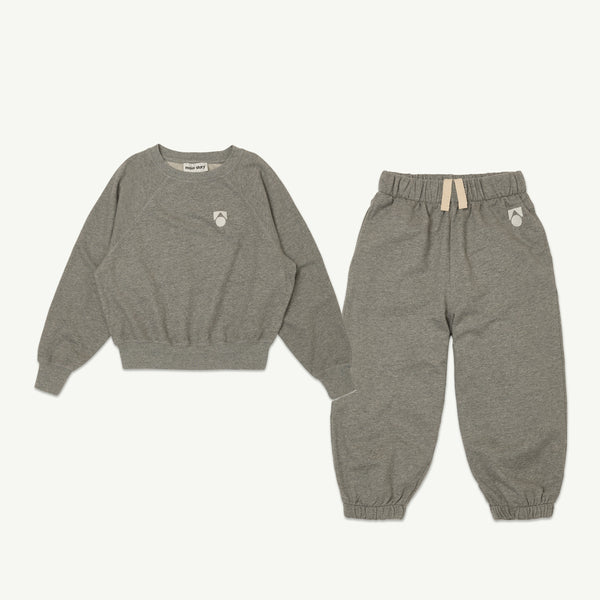 Grey Melange Tracksuit