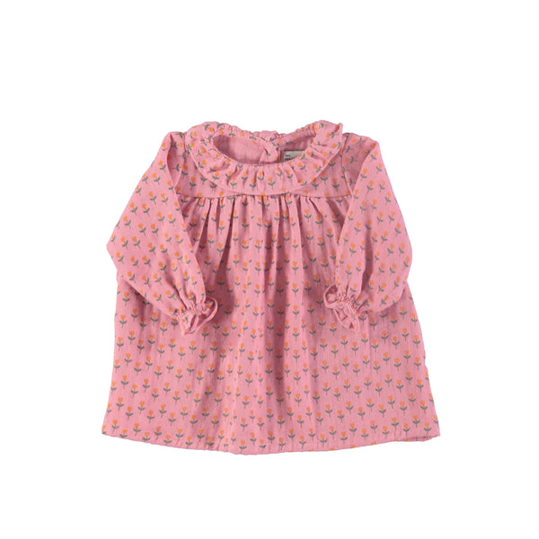 BABY DRESS | PINK W/ LITTLE FLOWERS