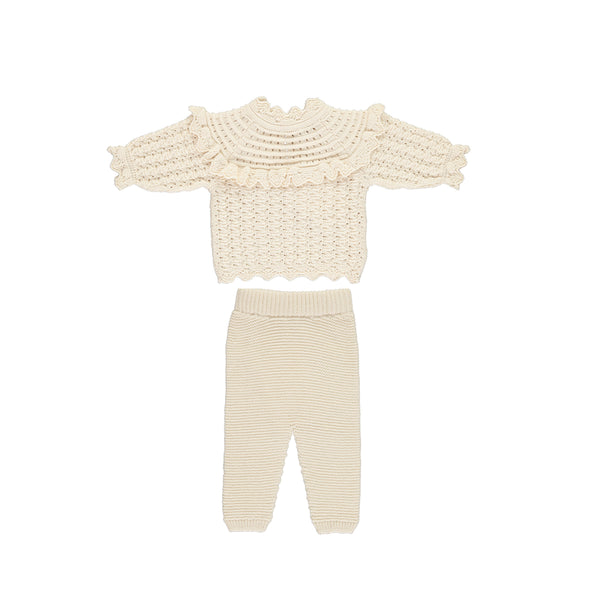 Silvia Baby Blouse & wool Leggings