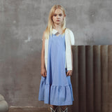 Beth Sky Blue Satin Dress
