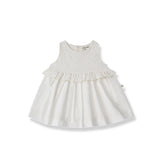 Off White Voile Baby Dress