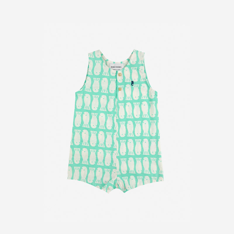 Baby Lucky Fish all over Woven Playsuit