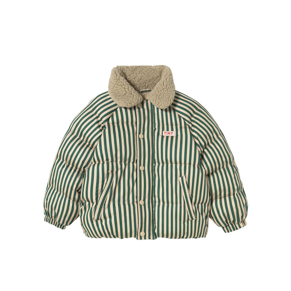 Green Stripes Padded Jacket