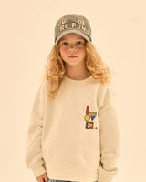 Love Block Sweatshirt & Denim Pants