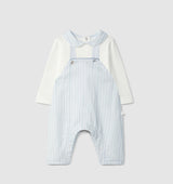 Blue Dungaree & Blue Collar Bodysuit